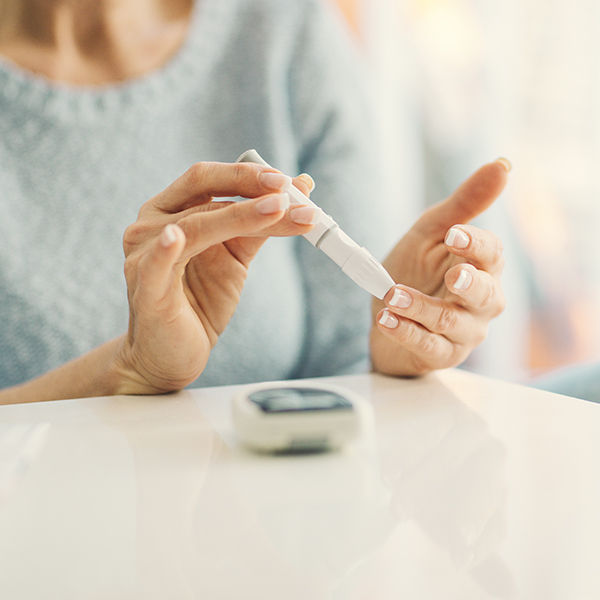 Checking blood sugar