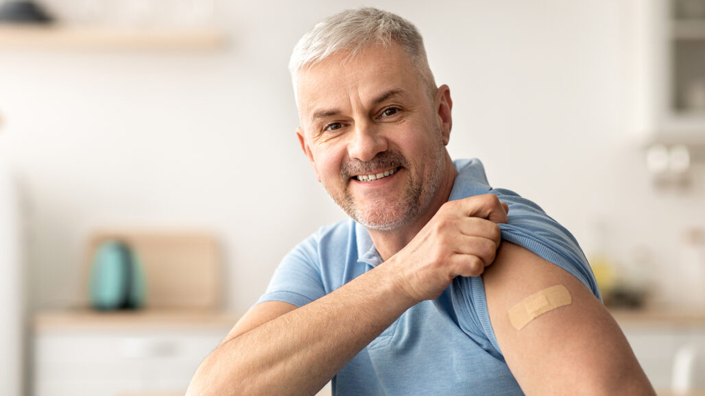 plaster over vaccine