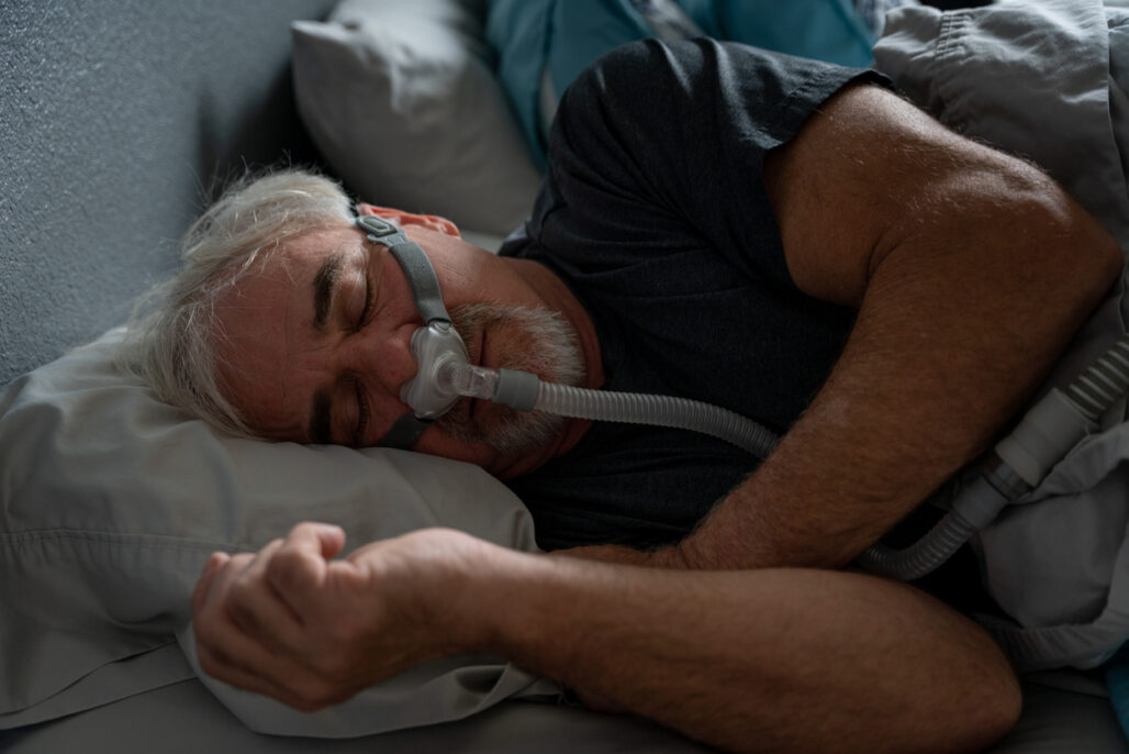 Mature Man With Sleep Apnea